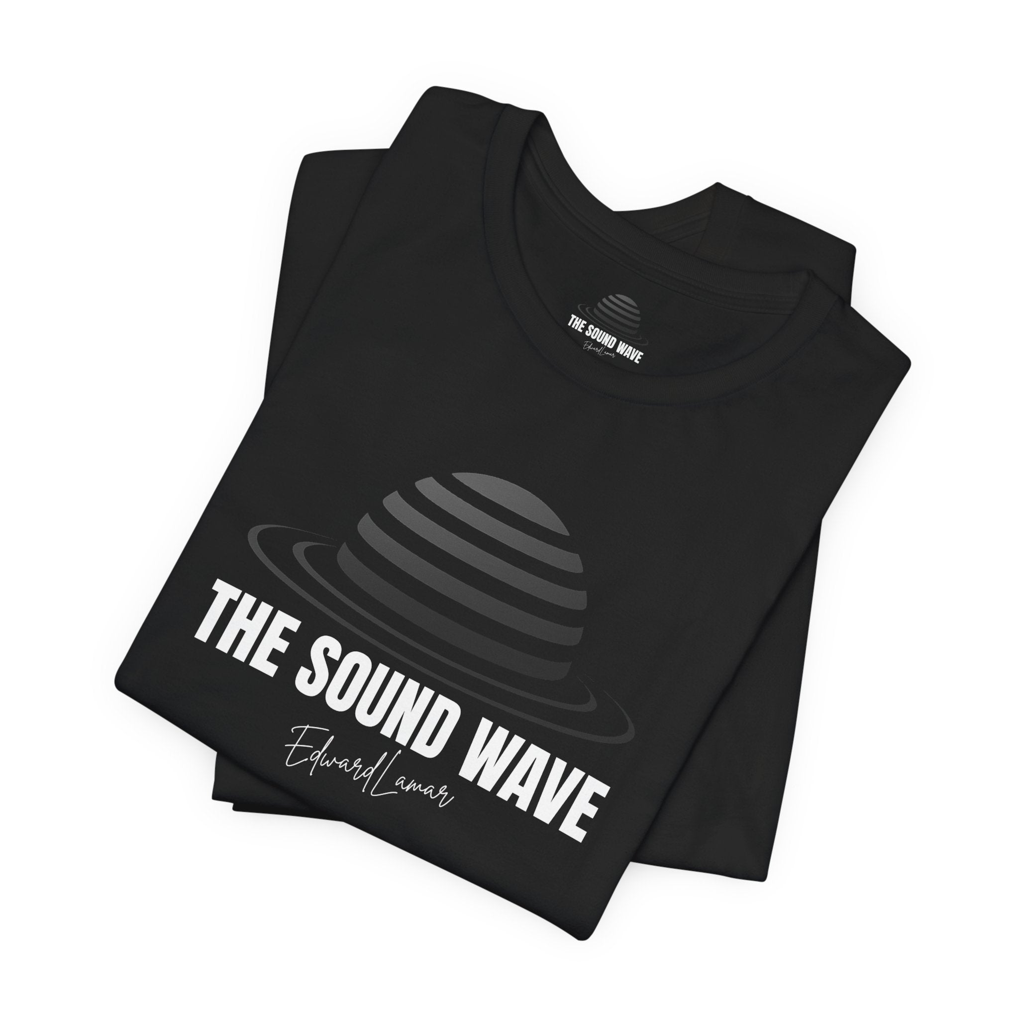 Striped Planet Tee — Minimalist Space Graphic T-Shirt