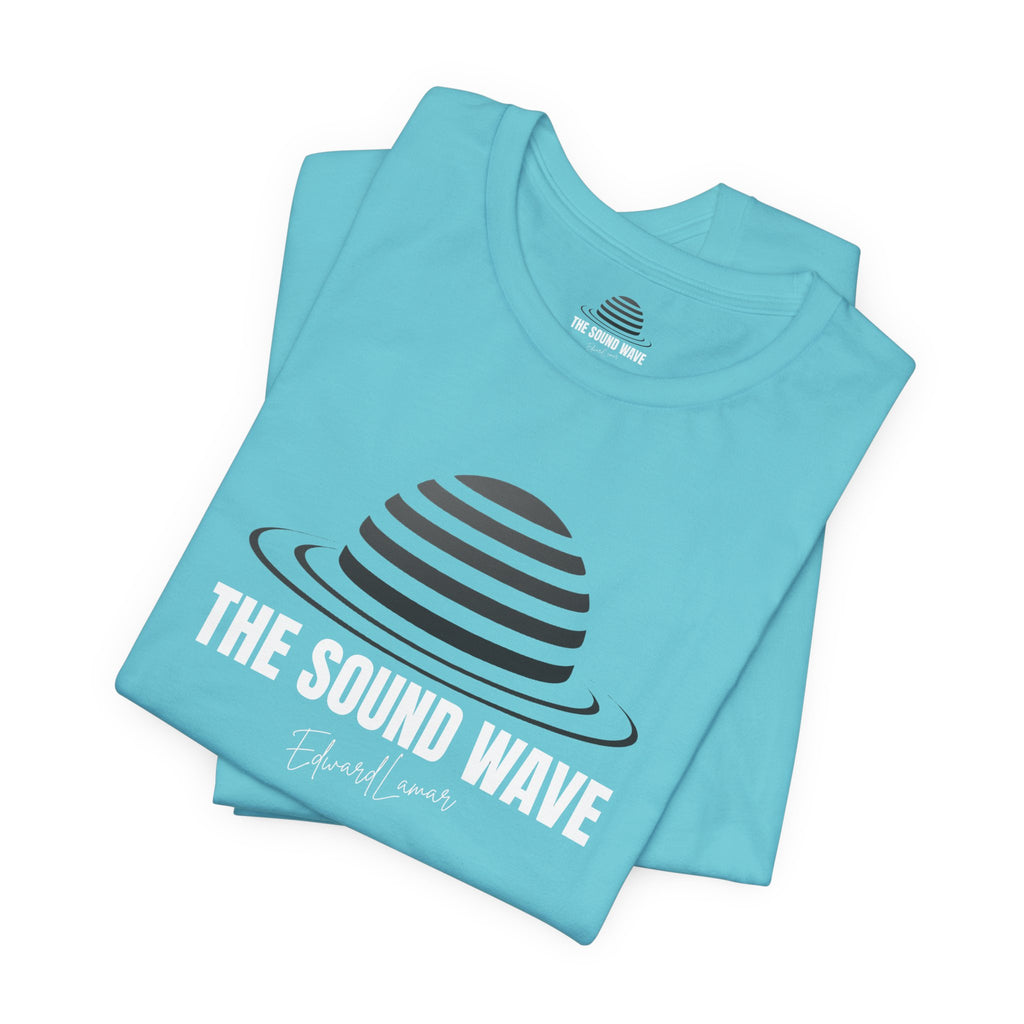 Striped Planet Tee — Minimalist Space Graphic T-Shirt