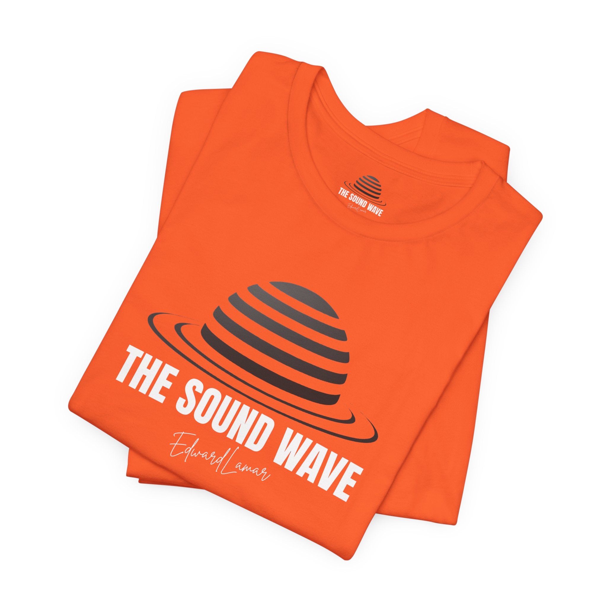 Striped Planet Tee — Minimalist Space Graphic T-Shirt