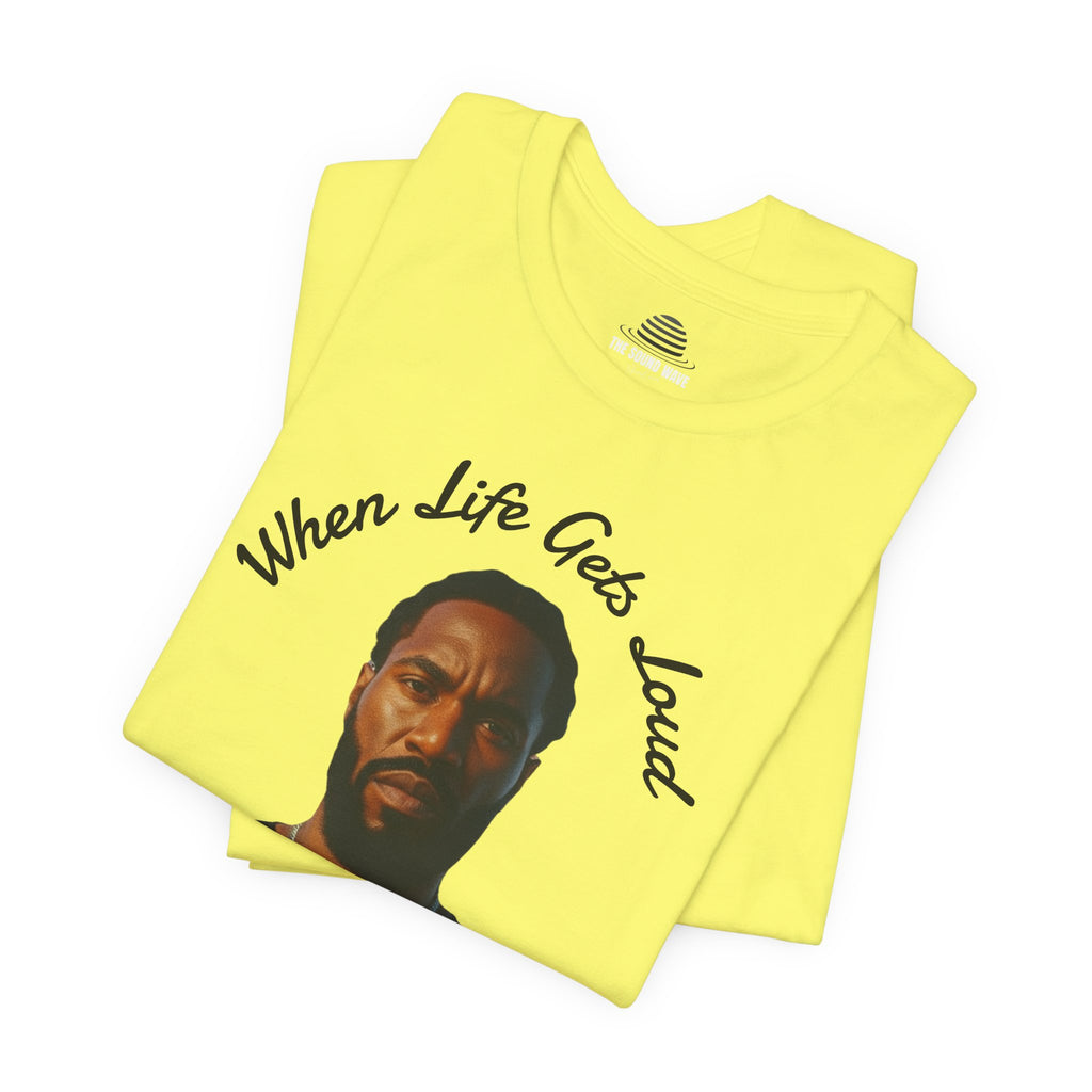 Faith Over the Noise Tee — "When Life Gets Loud" Inspirational Christian T-Shirt