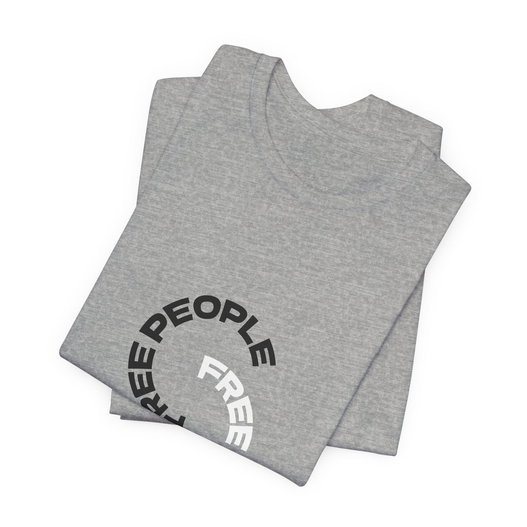 Free People Circle Tee — "that's what love do" Minimalist Graphic T-Shirt