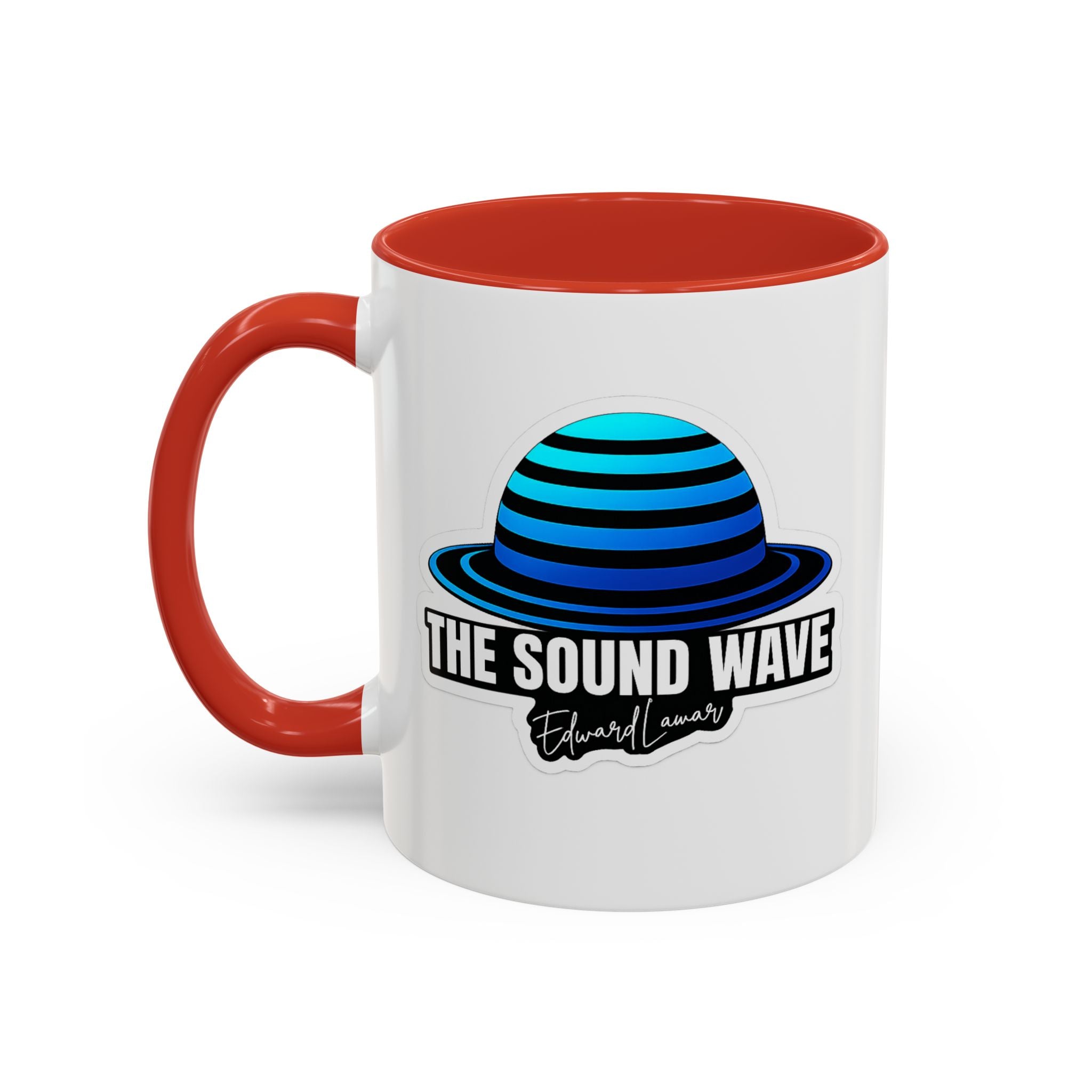 Accent Coffee Mug — 'The Sound Wave' Blue Planet Logo (11/15oz)