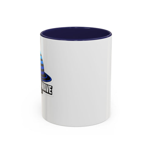 Accent Coffee Mug — 'The Sound Wave' Blue Planet Logo (11/15oz)