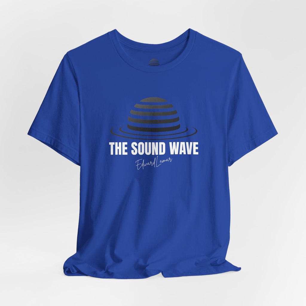 Striped Planet Tee — Minimalist Space Graphic T-Shirt