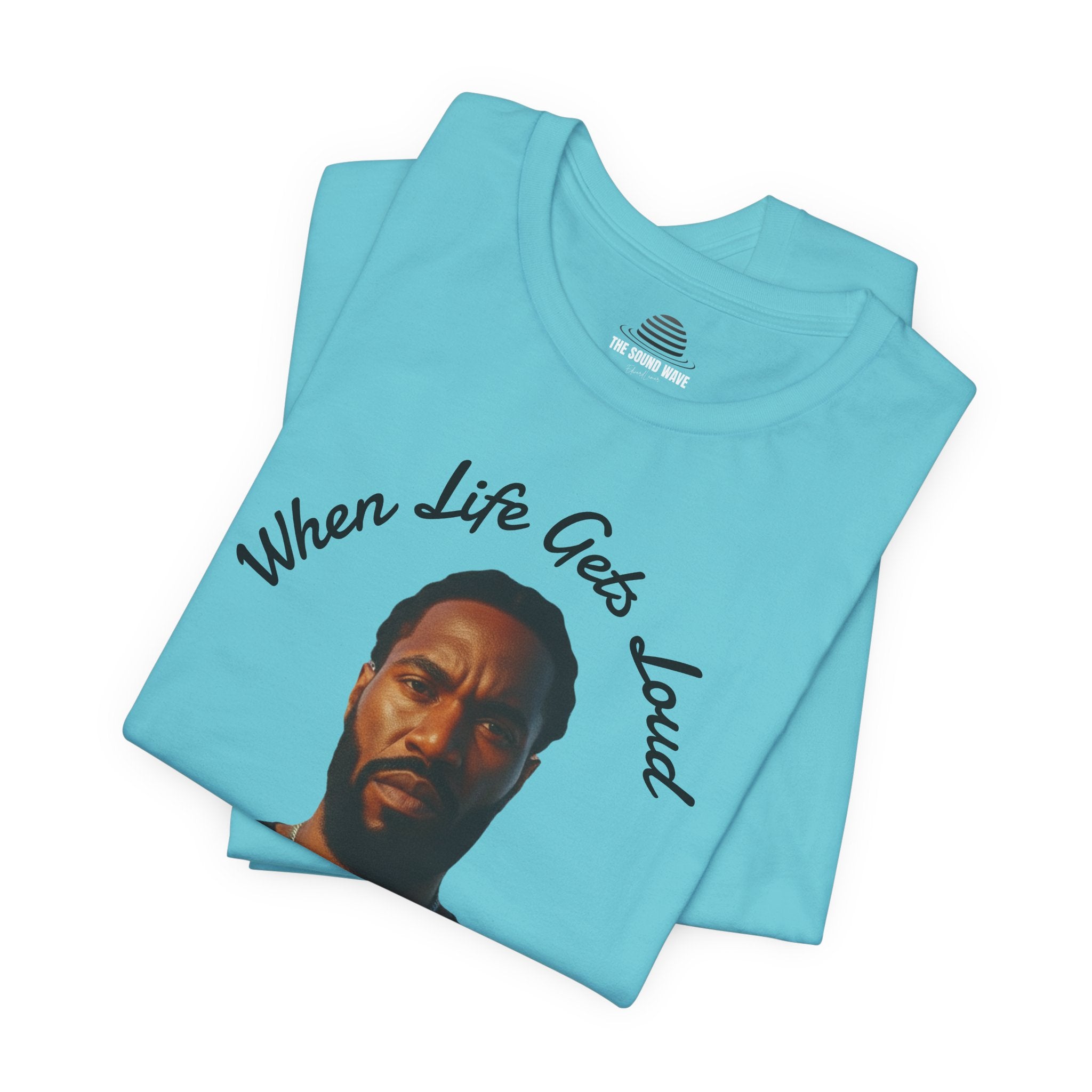 Faith Over the Noise Tee — "When Life Gets Loud" Inspirational Christian T-Shirt