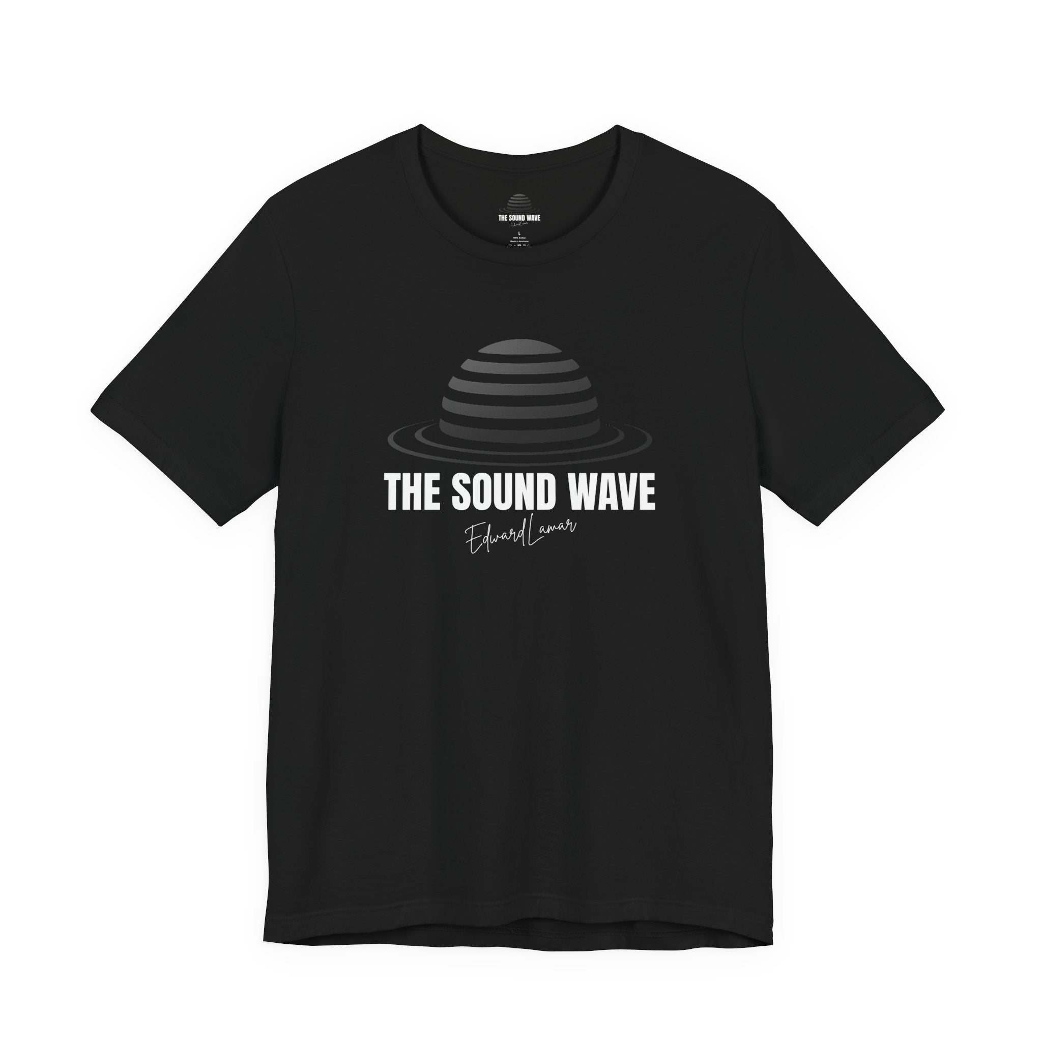 Striped Planet Tee — Minimalist Space Graphic T-Shirt