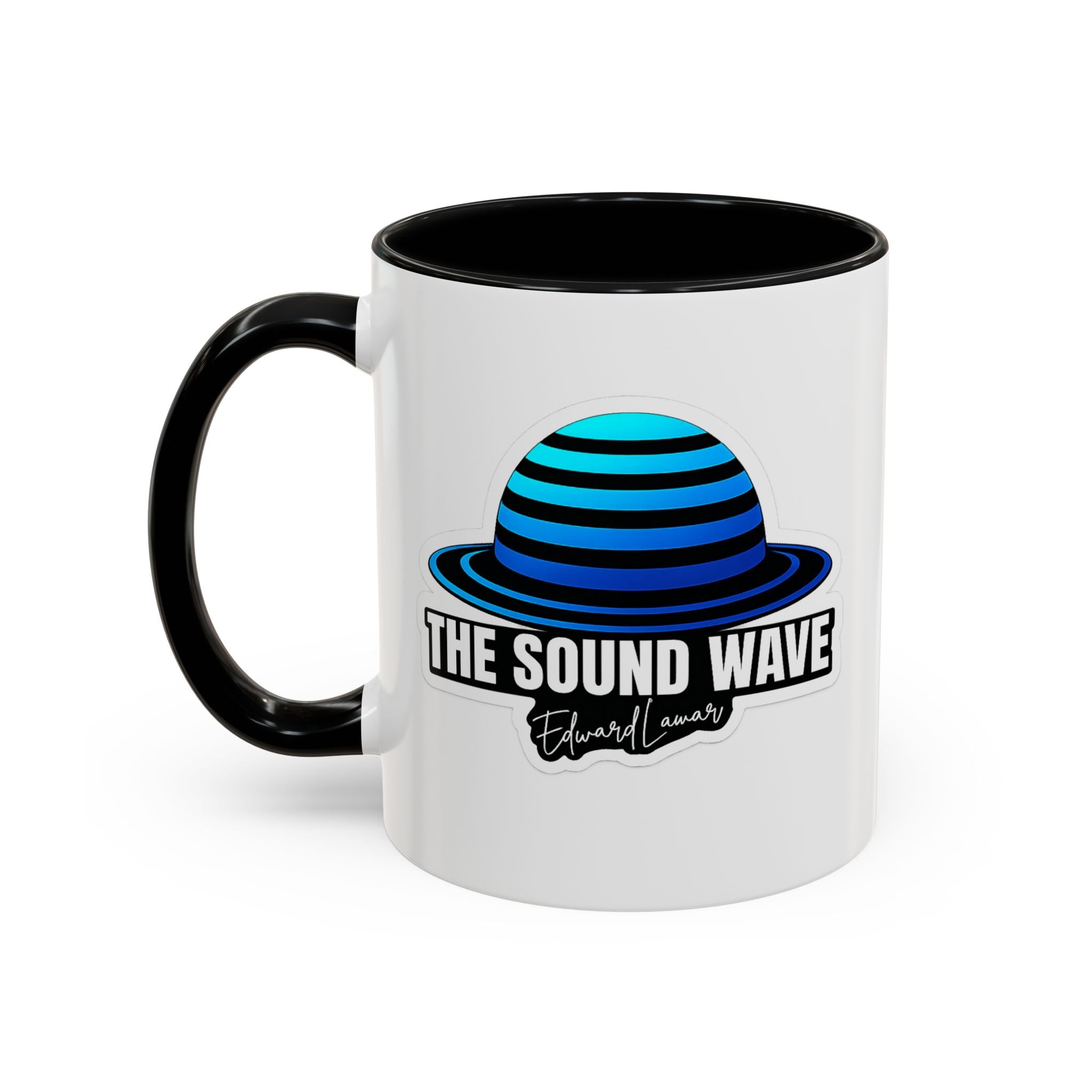 Accent Coffee Mug — 'The Sound Wave' Blue Planet Logo (11/15oz)