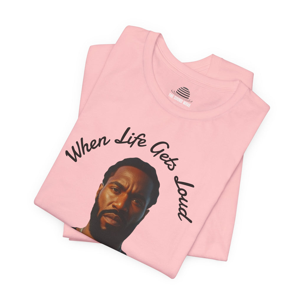 Faith Over the Noise Tee — "When Life Gets Loud" Inspirational Christian T-Shirt