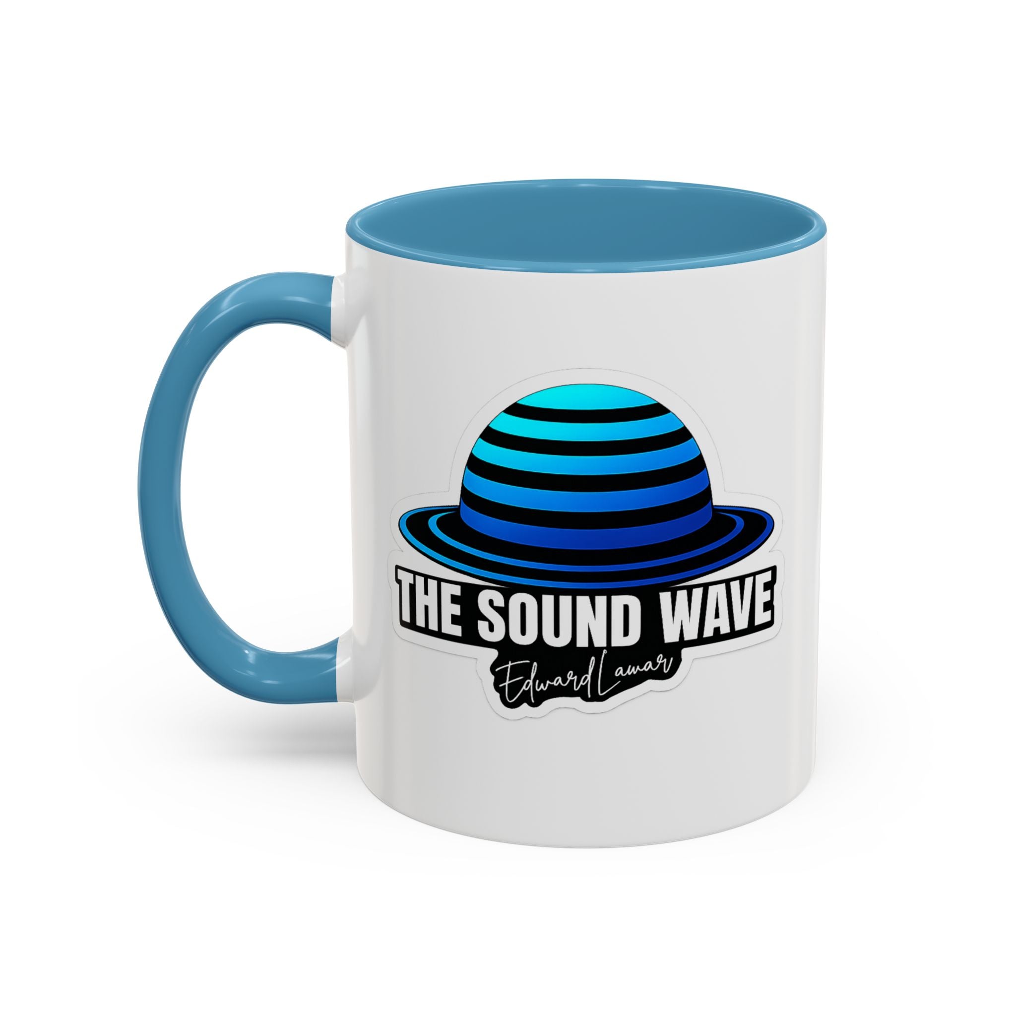 Accent Coffee Mug — 'The Sound Wave' Blue Planet Logo (11/15oz)