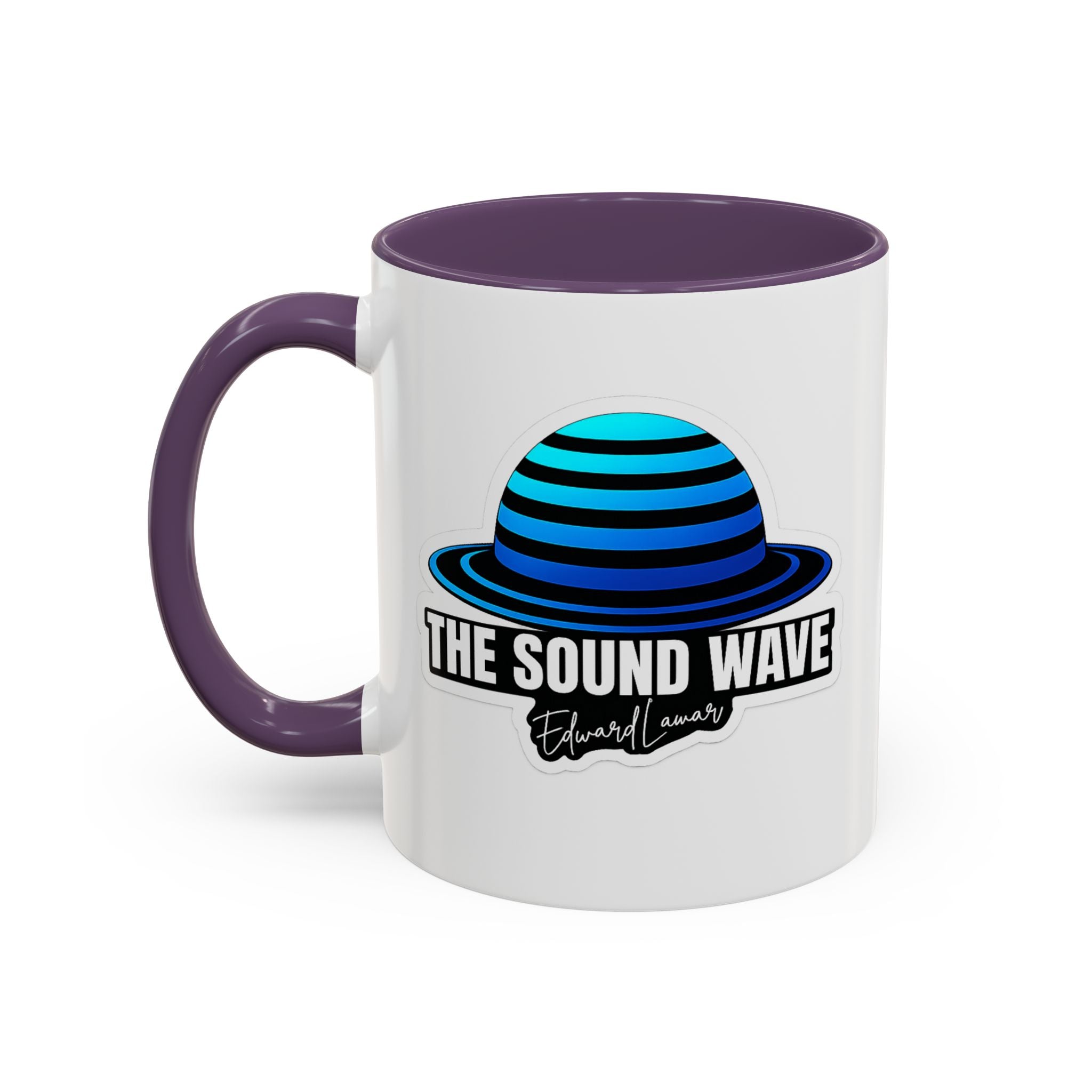 Accent Coffee Mug — 'The Sound Wave' Blue Planet Logo (11/15oz)