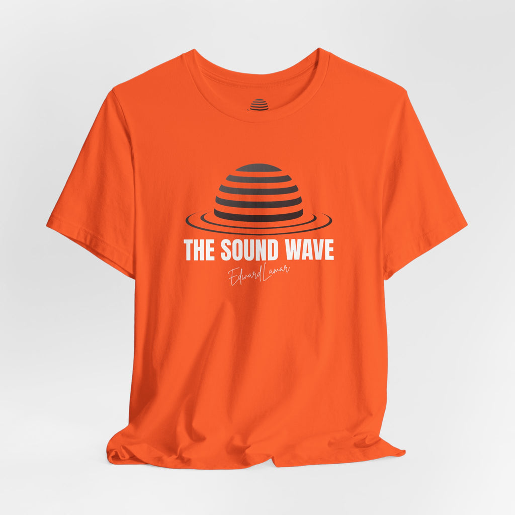 Striped Planet Tee — Minimalist Space Graphic T-Shirt