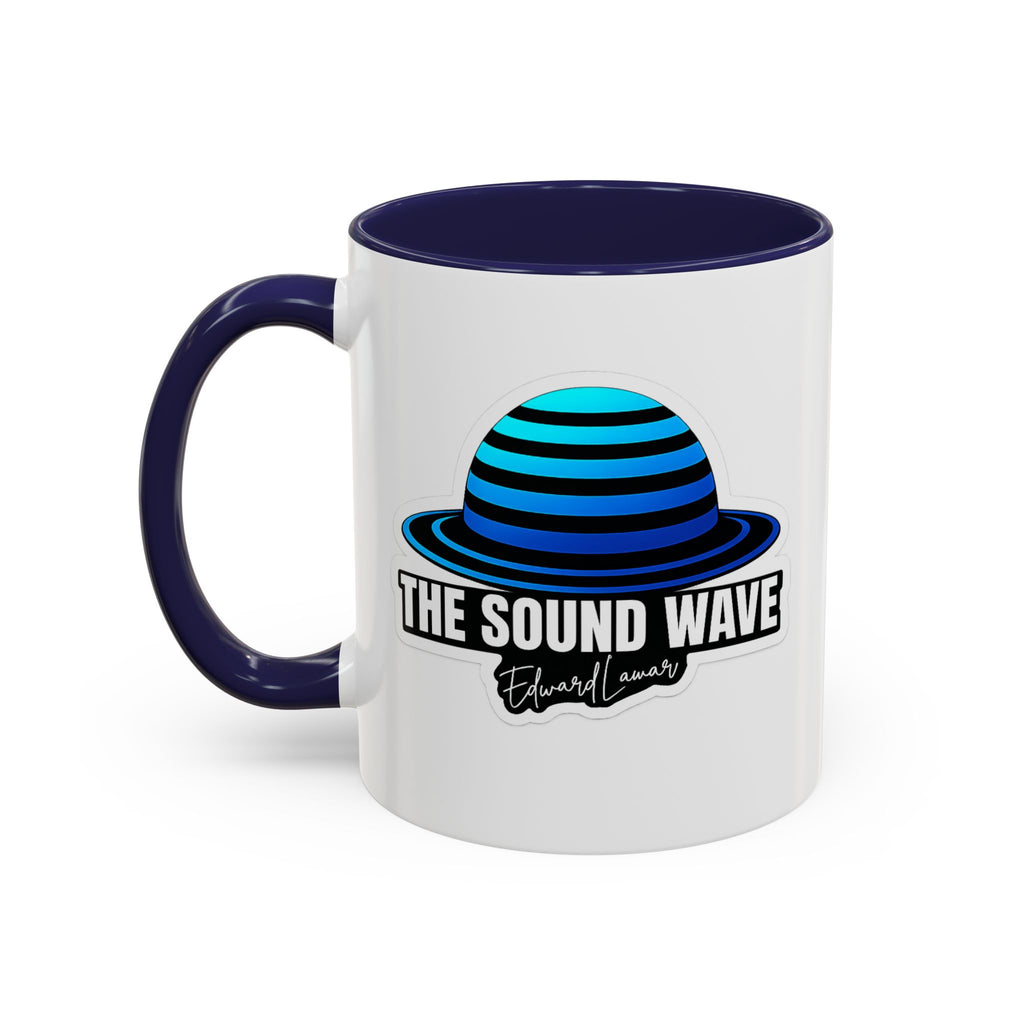Accent Coffee Mug — 'The Sound Wave' Blue Planet Logo (11/15oz)
