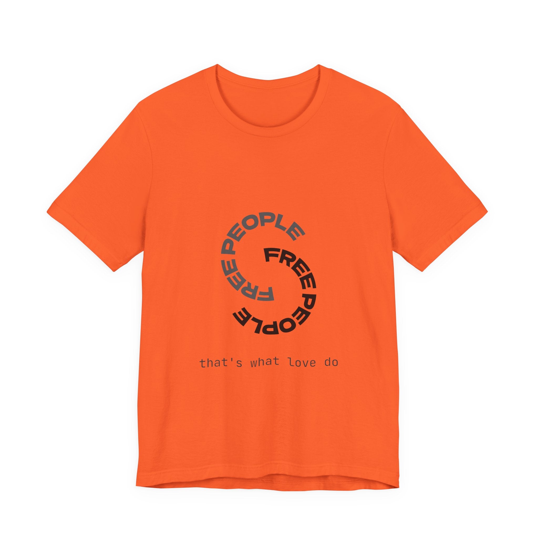 Free People Circle Tee — "that's what love do" Minimalist Graphic T-Shirt